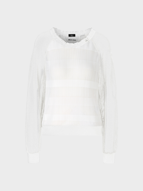 Transparent T-shirt with long sleeves