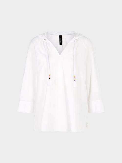 Casual blouse with elegant silk