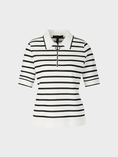 “Rethink Together” striped polo shirt