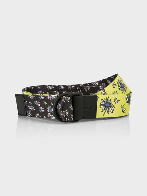 Reversible belt with printed design