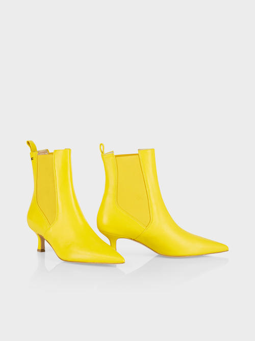 Spitze Stiefelette mit Insert