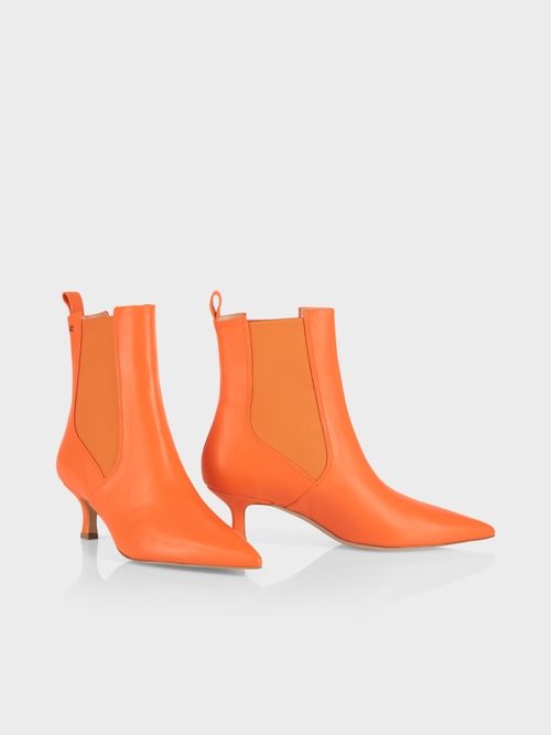Spitze Stiefelette mit Insert