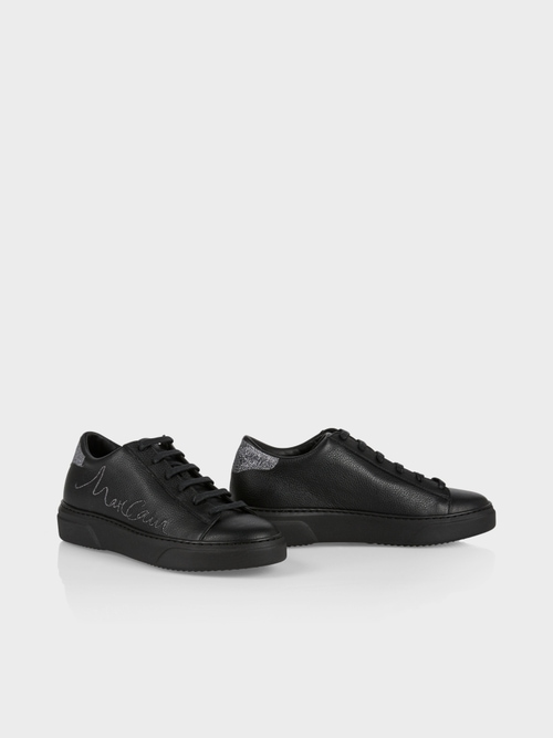 Sneakers à lacer avec inscription