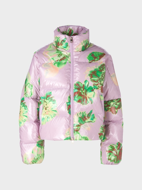 Outdoorjack met bloemmotief