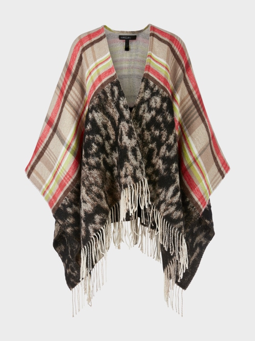 Cape avec mélange de motifs