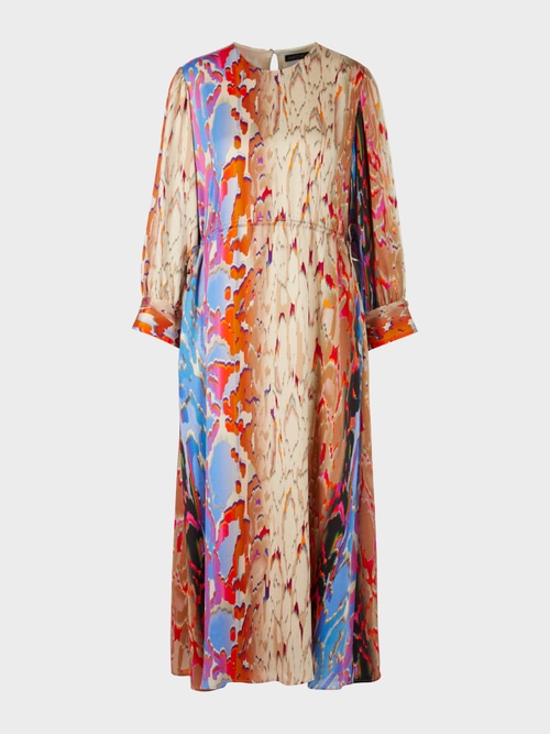 Colourful silk dress