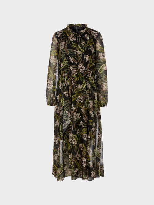 Duftiges Kleid mit floralem Alloverprint