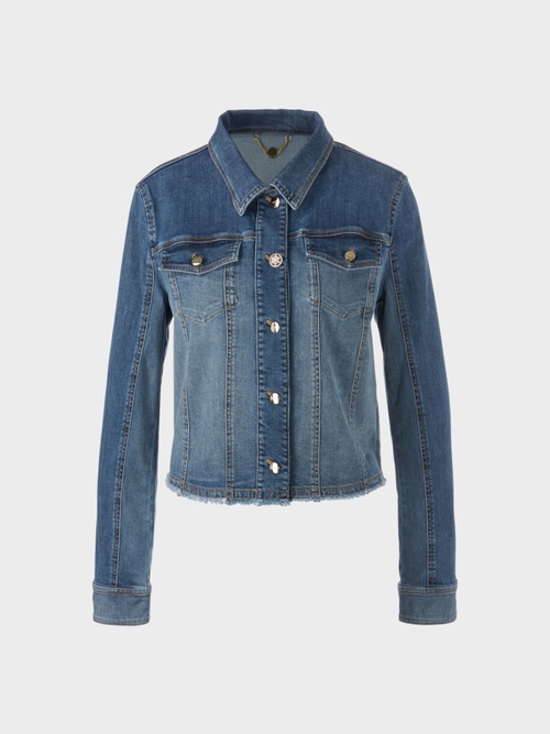 Jeansjacke im Patchwork-Design