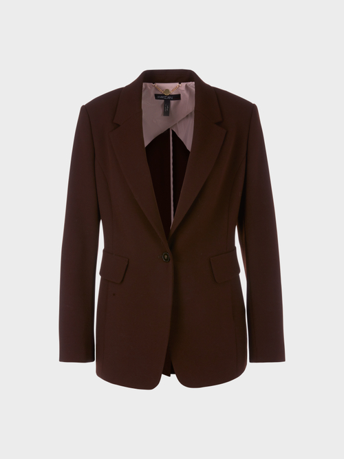 Figurnaher Blazer mit Rückenschlitz