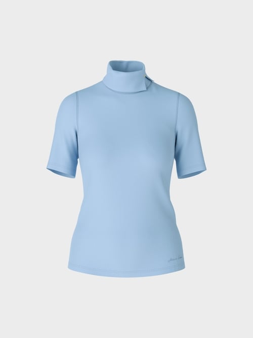 T-shirt met rolkraag