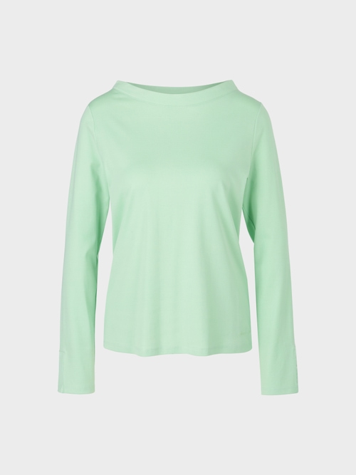 Cotton long-sleeved T-shirt