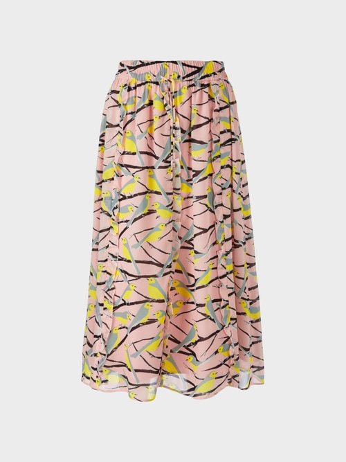 Jupe midi avec fronces