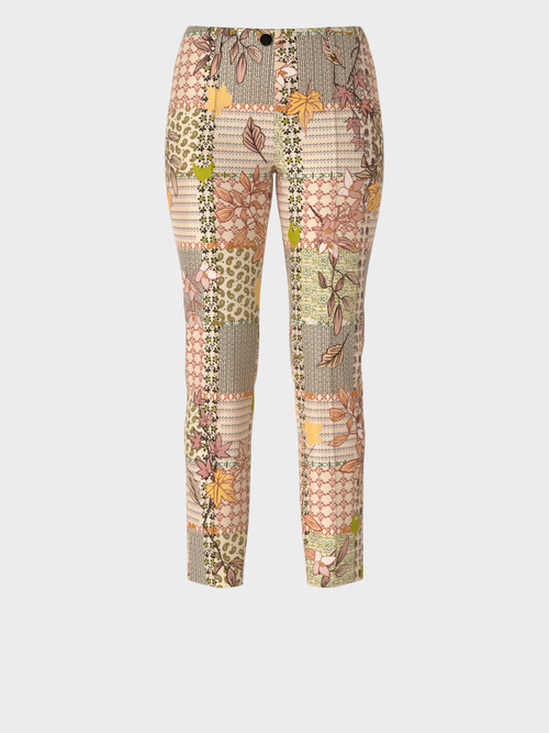 Broek SYDNEY in een patchworkdessin