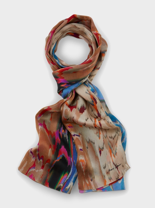 Silk scarf with print