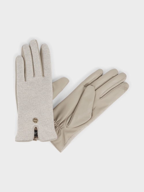 Handschoenen met materialenmix