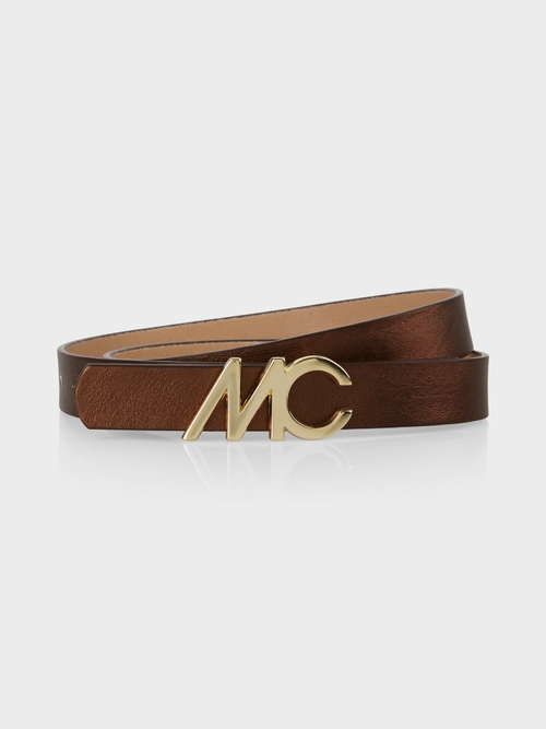 Belt with MC logo buckle