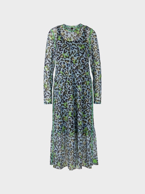 Long dress with tiered skirt
