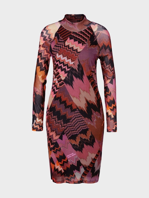 Sportives Kleid mit hohem Stehkragen