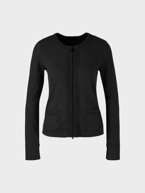 Veste zippée encolure ronde
