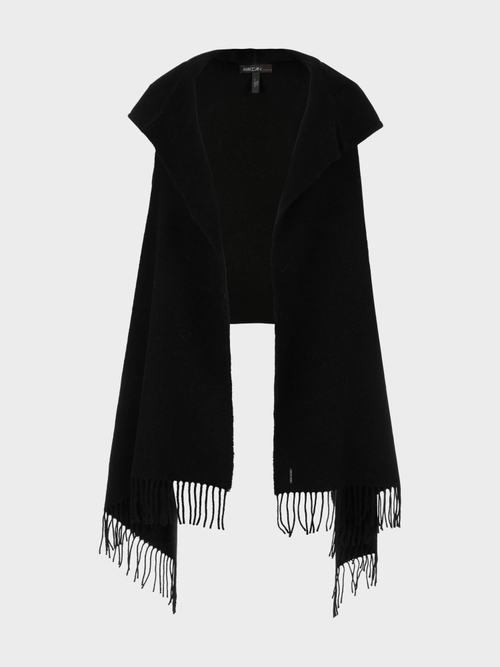 Striped waistcoat-style coat