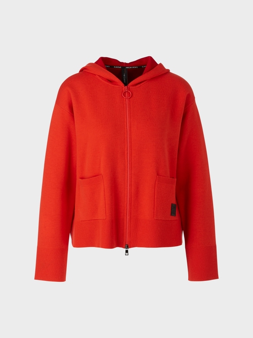 Veste à capuche double face