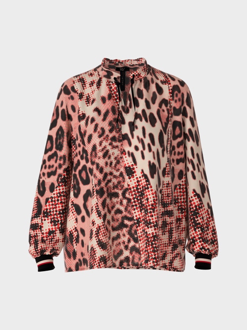 Blouse van viscose crêpe