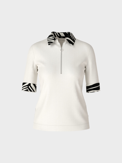 Polo shirt with zip