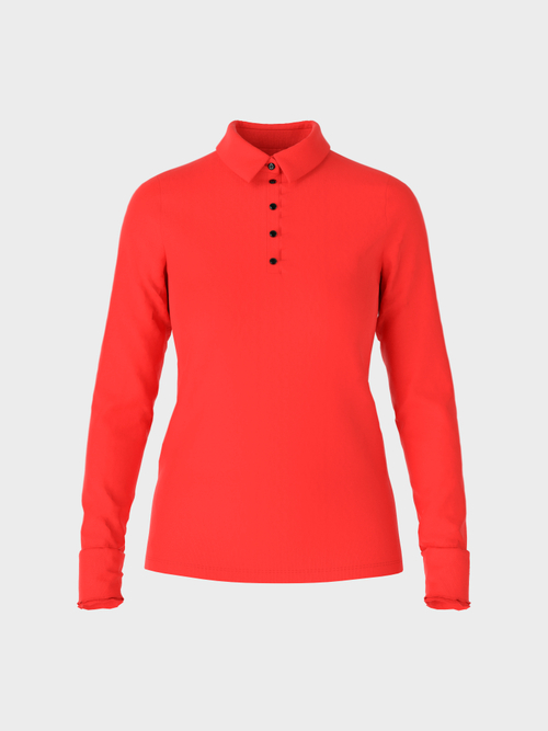 Poloshirt in Rippjersey