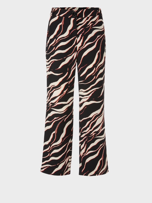 Wide leg WUKARI pants with Leo print