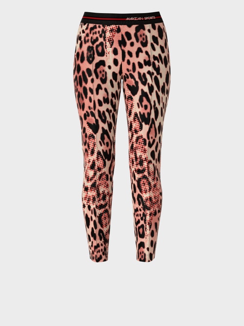 SOFIA pencil trousers with Leo print