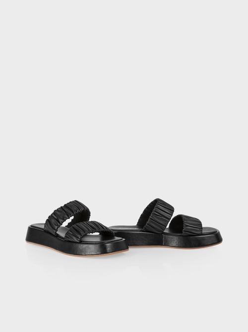 Wedges with platform heel
