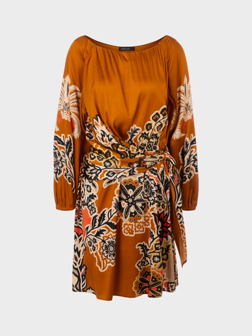 Short dress with wrap effect