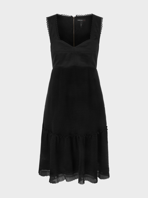 Bustierkleid mit Rock in Netzstruktur