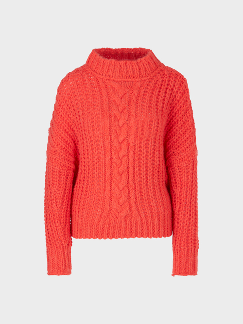Trui met vlechtmotief Knitted in Germany