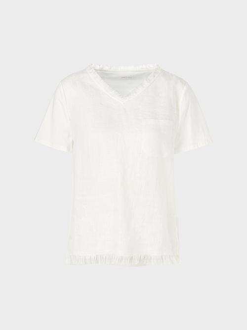 Tee-shirt matières mixtes