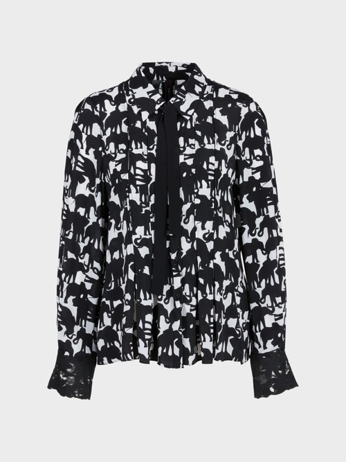 Bluse mit Elefantendruck