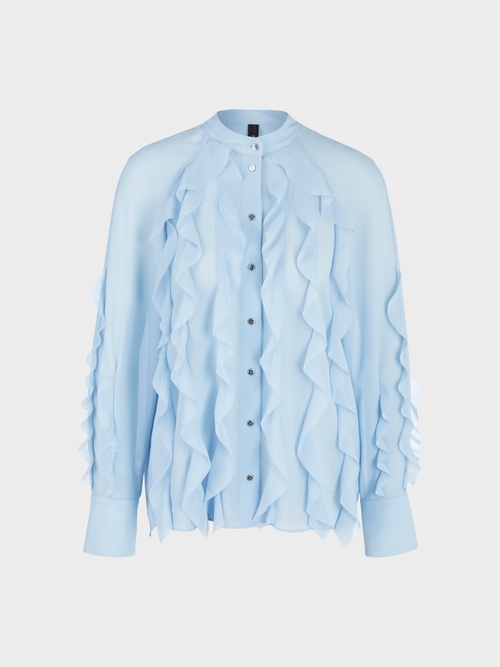 Bluse mit Volants
