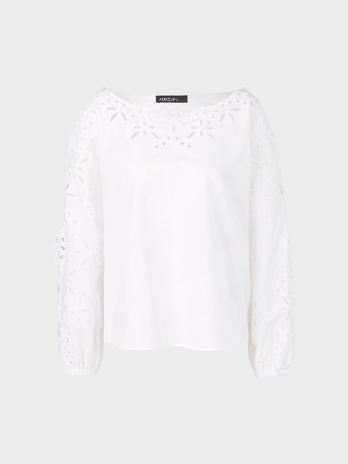 Lace blouse in A-shape