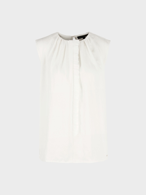 Top with ruffle detail