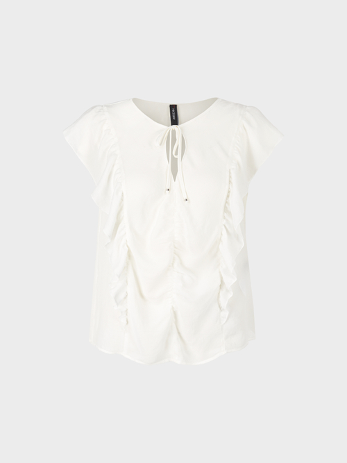 Top ruché en polyester recyclé