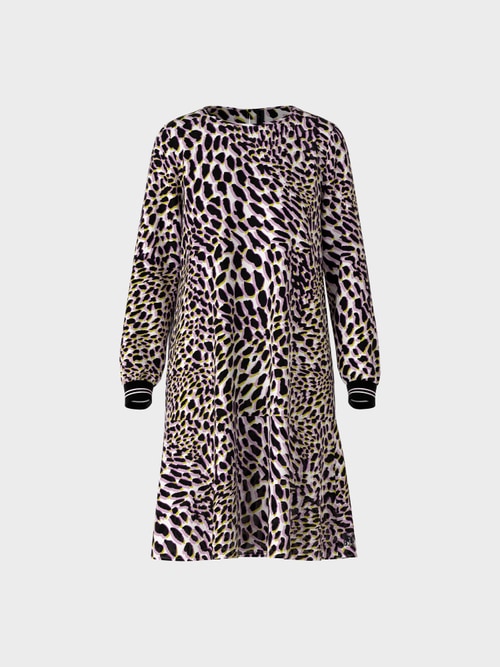 Dress with leo print