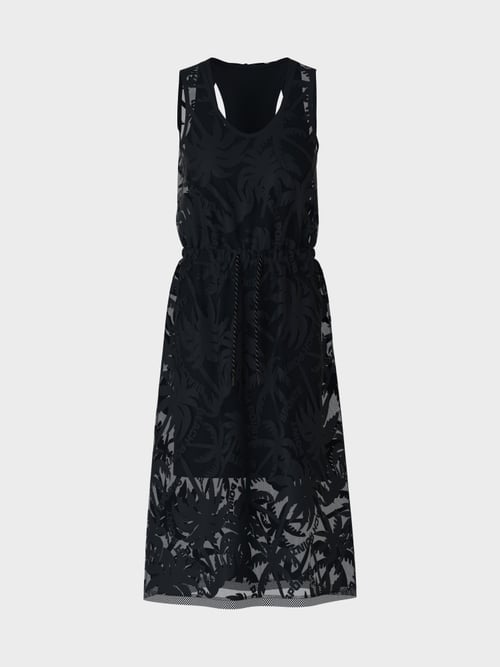 Robe en résille au motif de palmiers