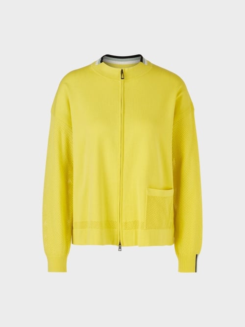 Sportief en elegant – cardigan met rits