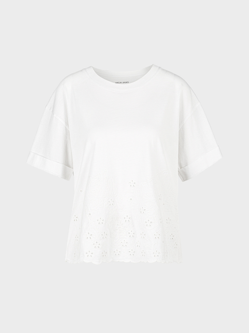 Tee-shirt avec dentelle brodée