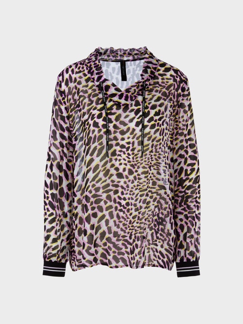 Bedrukte blouse van viscosecrêpe