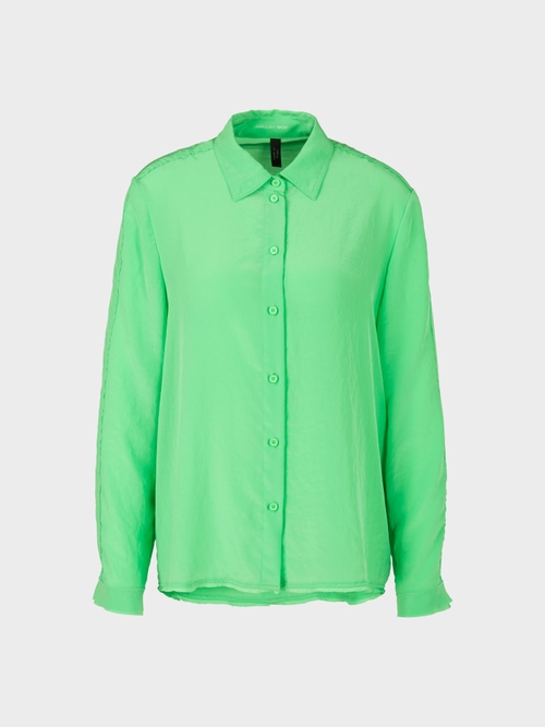 Soepelvallende overhemdblouse in A-lijn