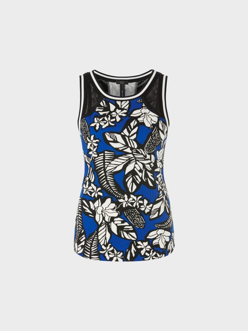 Ärmelloses Top mit floralem Print