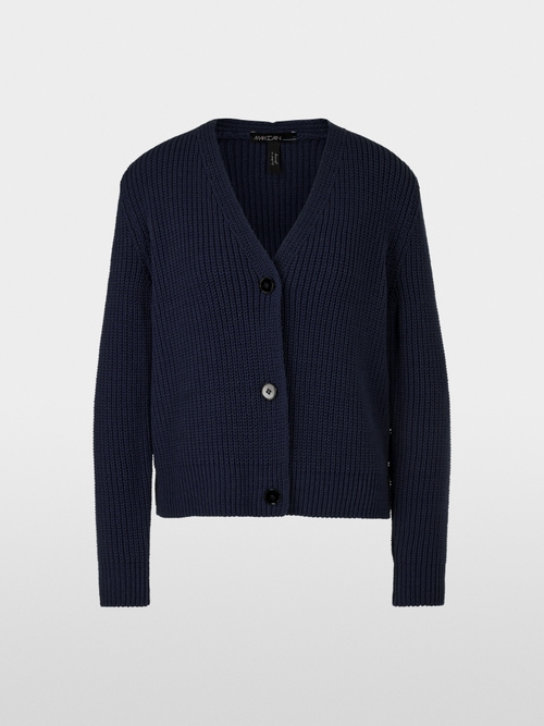 Rippen-Cardigan in Deutschland gestrickt