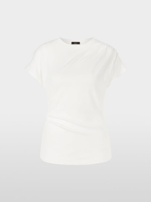 T-Shirt mit Falten-Detaiks
