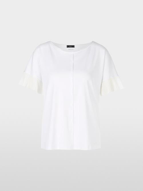 T-shirt avec emmanchures plissées